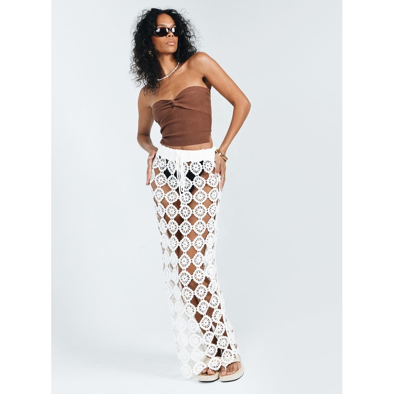 Tildy Maxi Skirt White