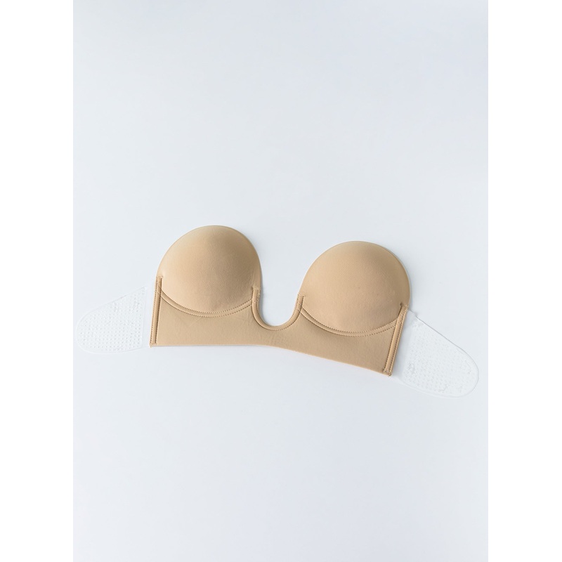 U-Shape Backless Bra Beige