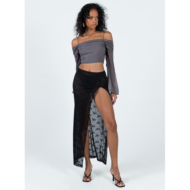 Uno Maxi Skirt Licorice