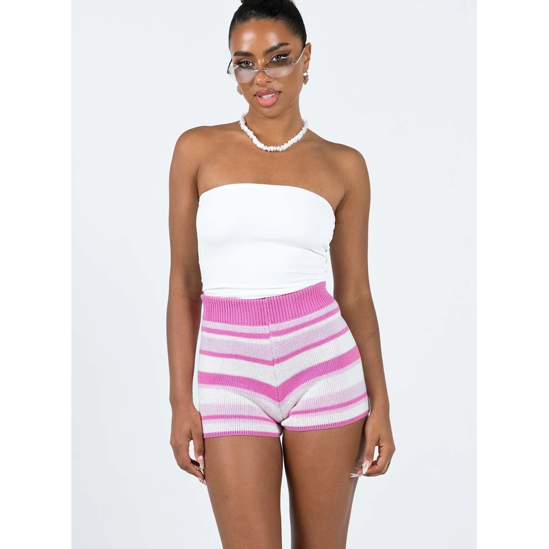 Alise Knit Shorts Pink