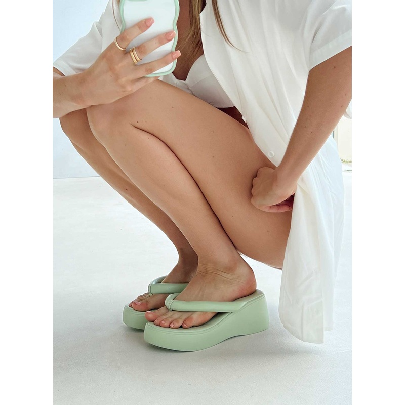 Daylight Platform Sandals Mint