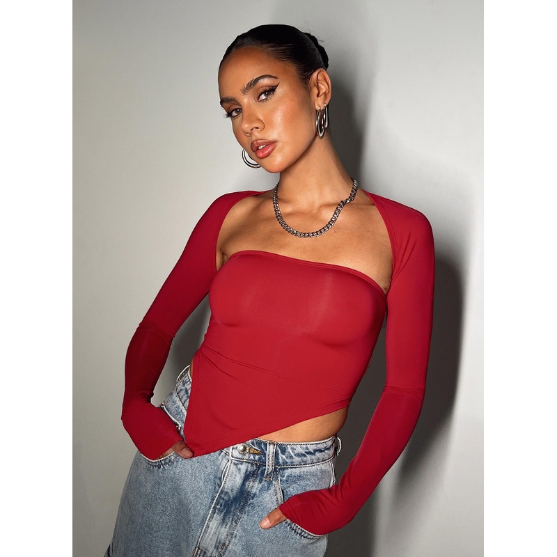 Koslo Bolero Top Red