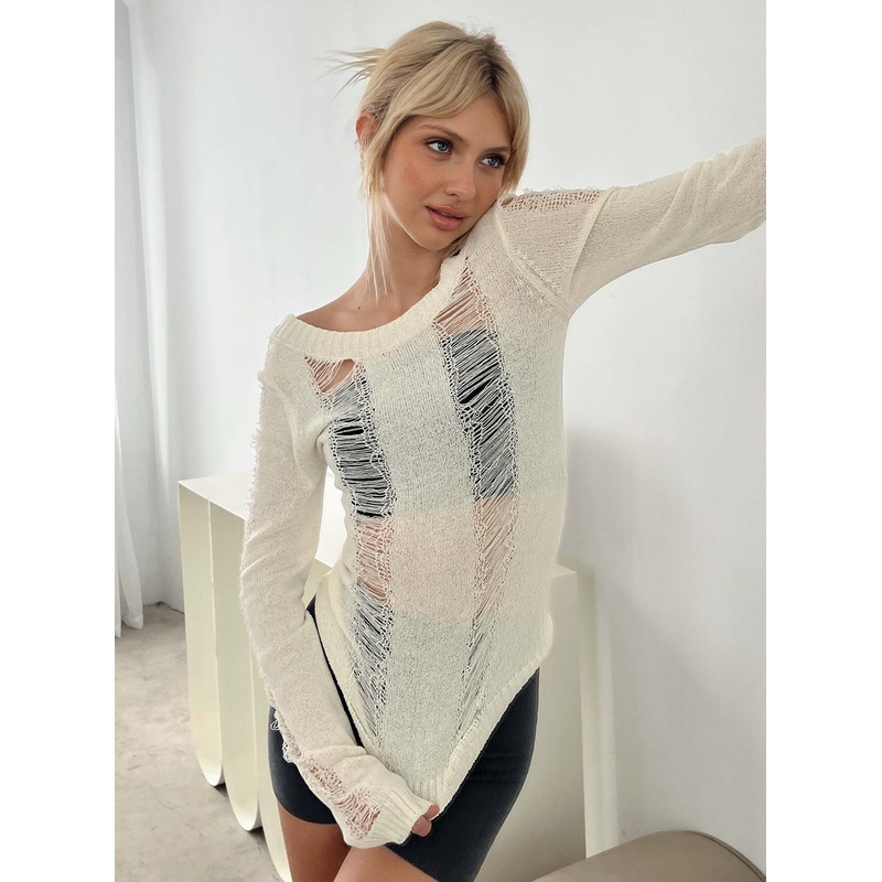 Petersen Long Sleeve Top Cream