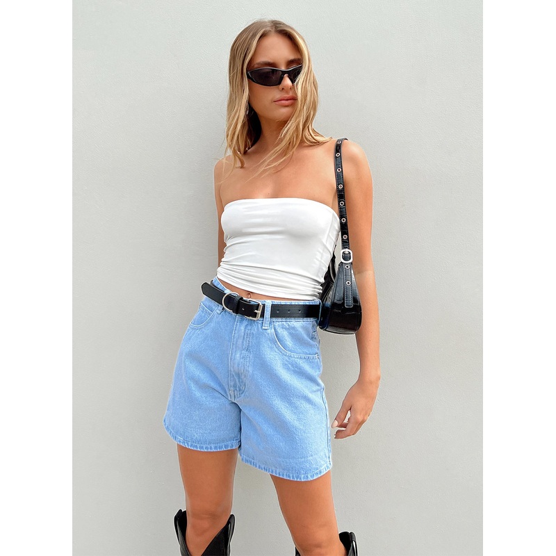 The Swalla Shorts Eco Light Blue Denim