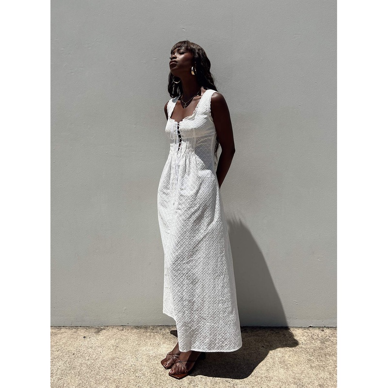 Eason Maxi Dress White