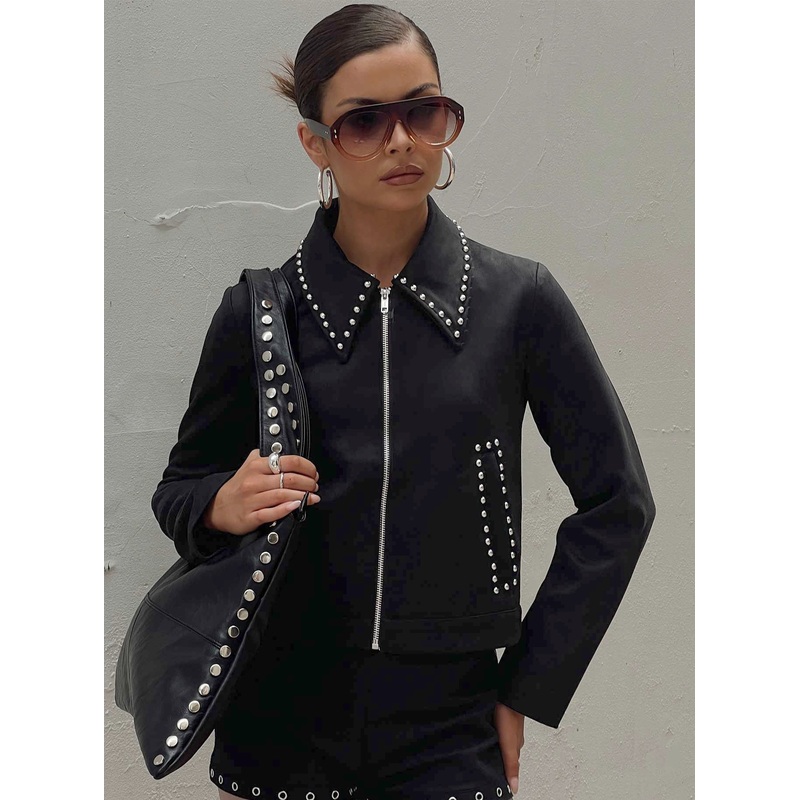 Hurleigh Faux Suede Jacket Black