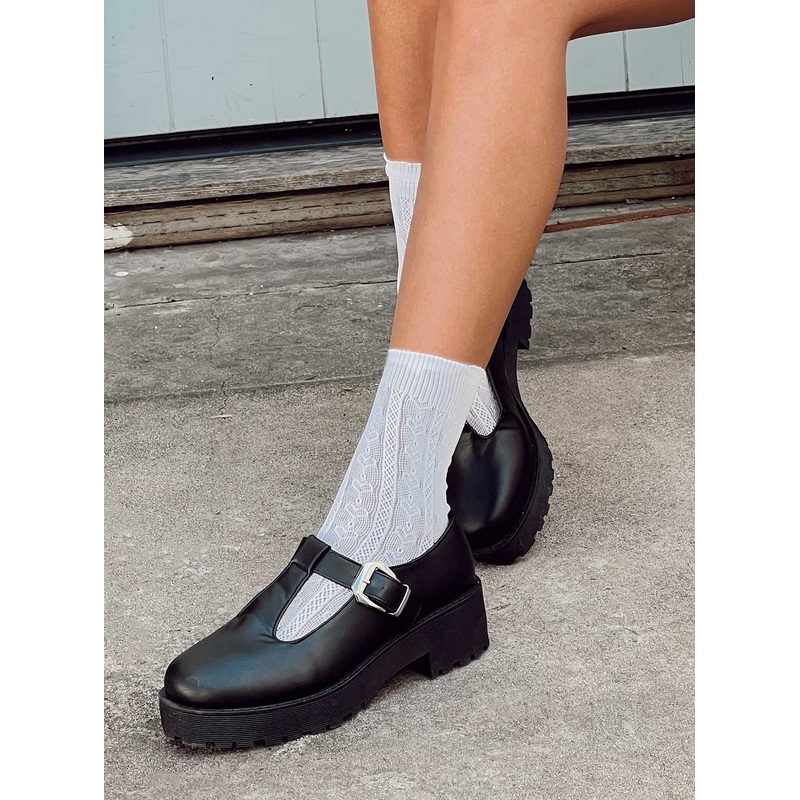 Mary Jane Loafer Black