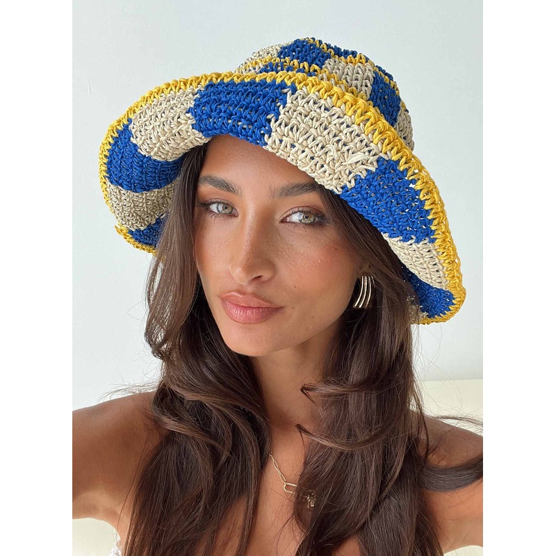 Count Me In Crochet Bucket Hat Multi