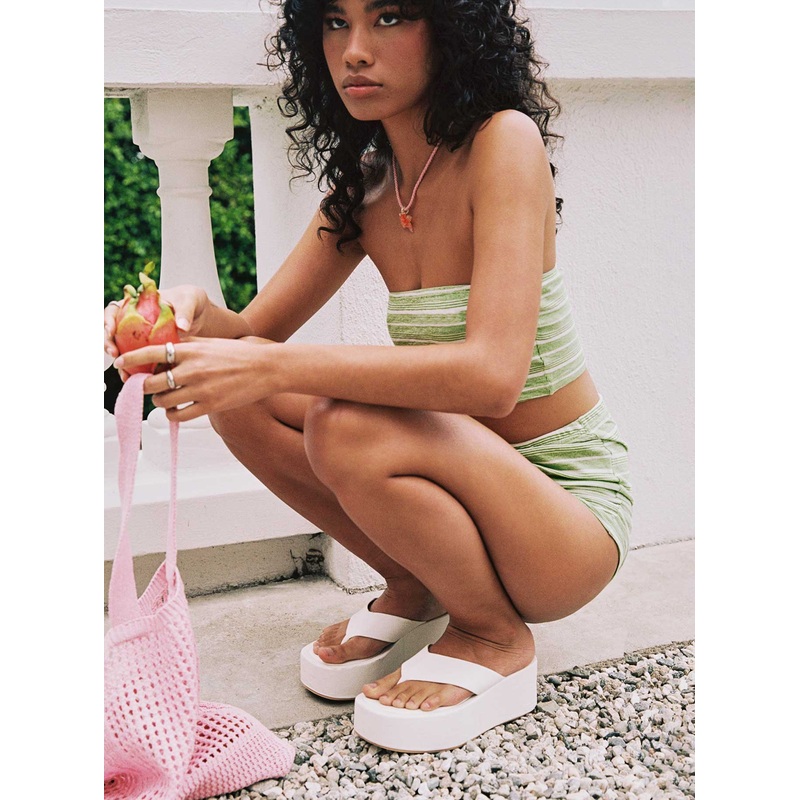 Crawley Sandals White