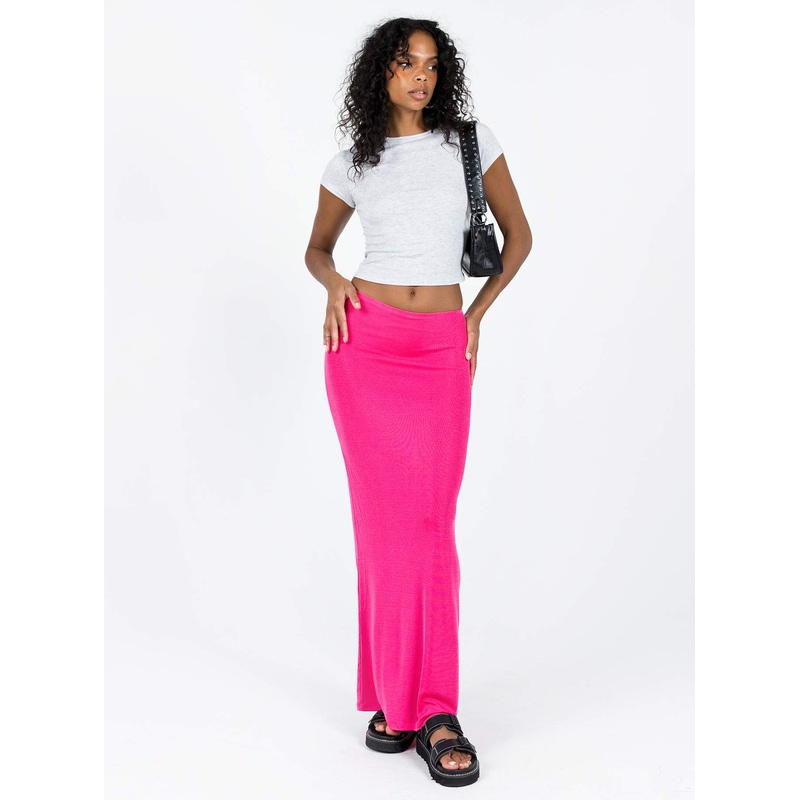 Harriette Maxi Skirt Pink
