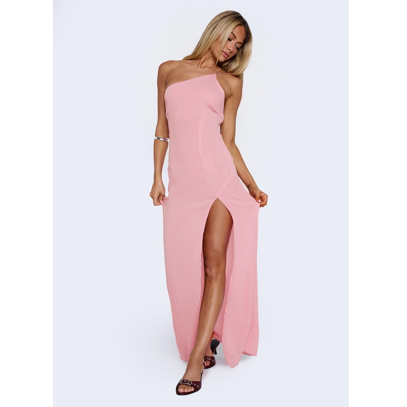 Kiss Of Life Chiffon Maxi Dress Pink