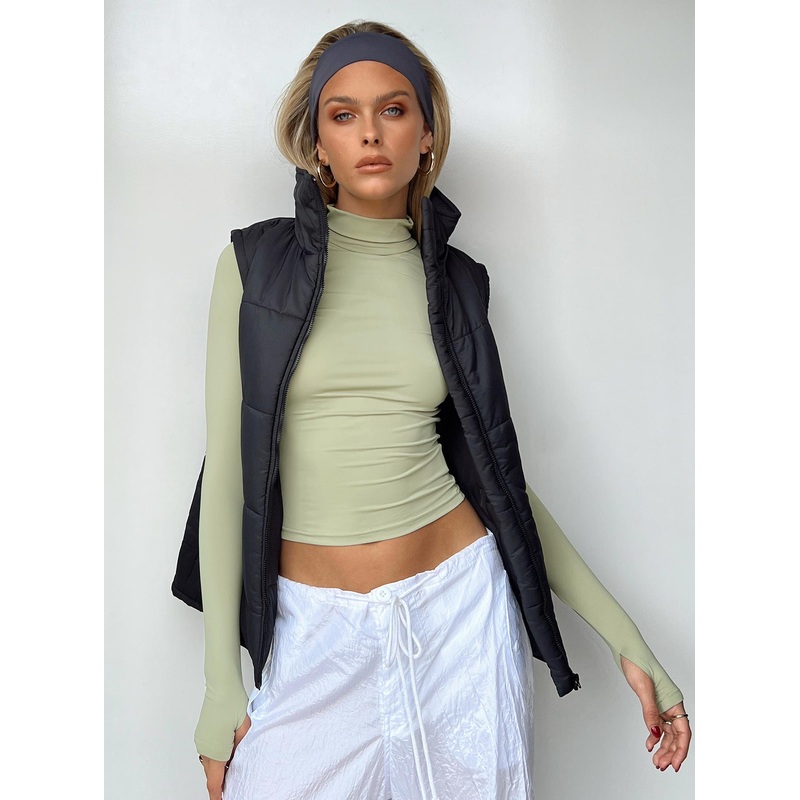 Elysium Long Sleeve Turtleneck Top Green