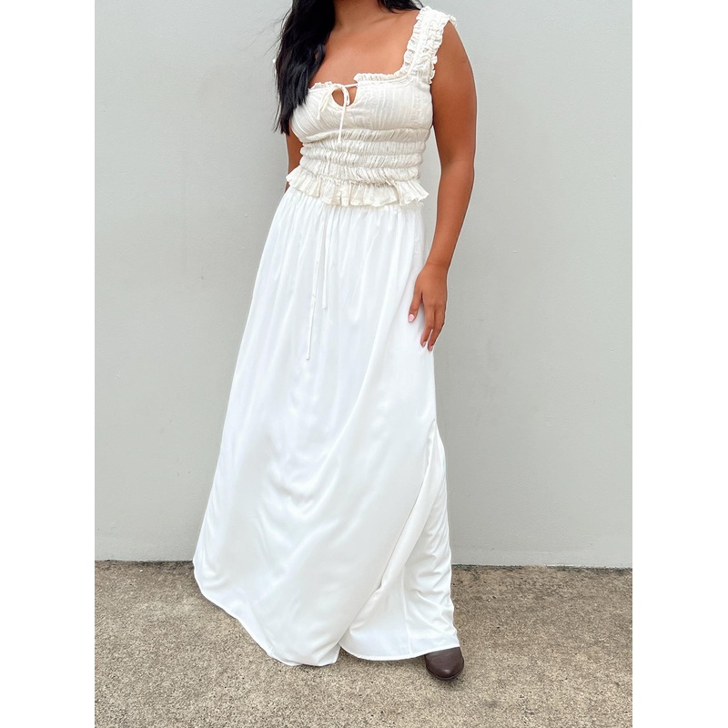 Anada Maxi Skirt White