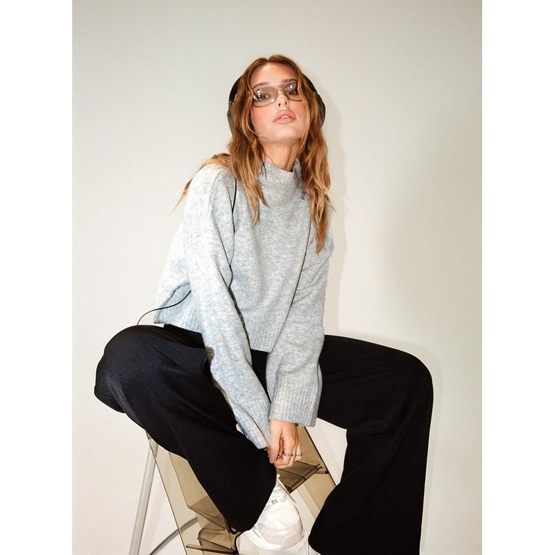 Jens Turtleneck Sweater Grey