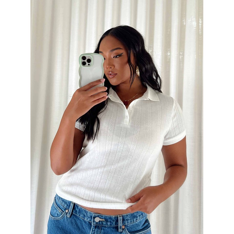 Long Beach Polo Top Cream