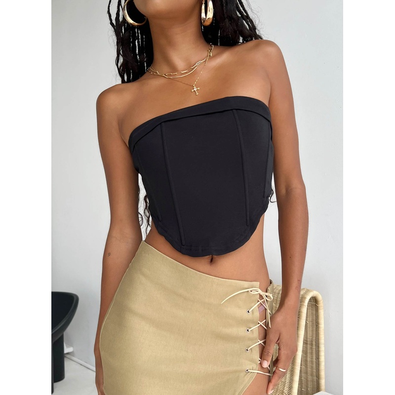 Ludow Strapless Top Black