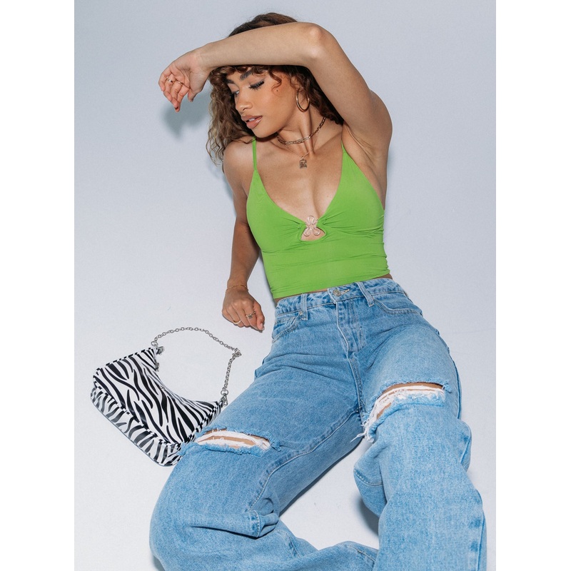 Elora Top Green