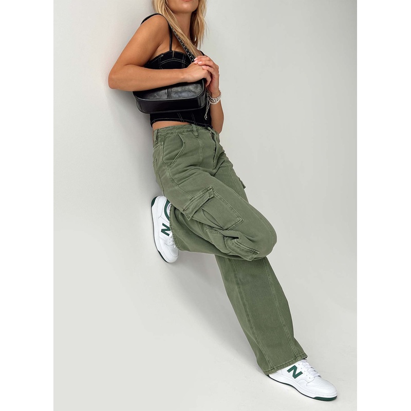 Jora Cargo Jeans Green