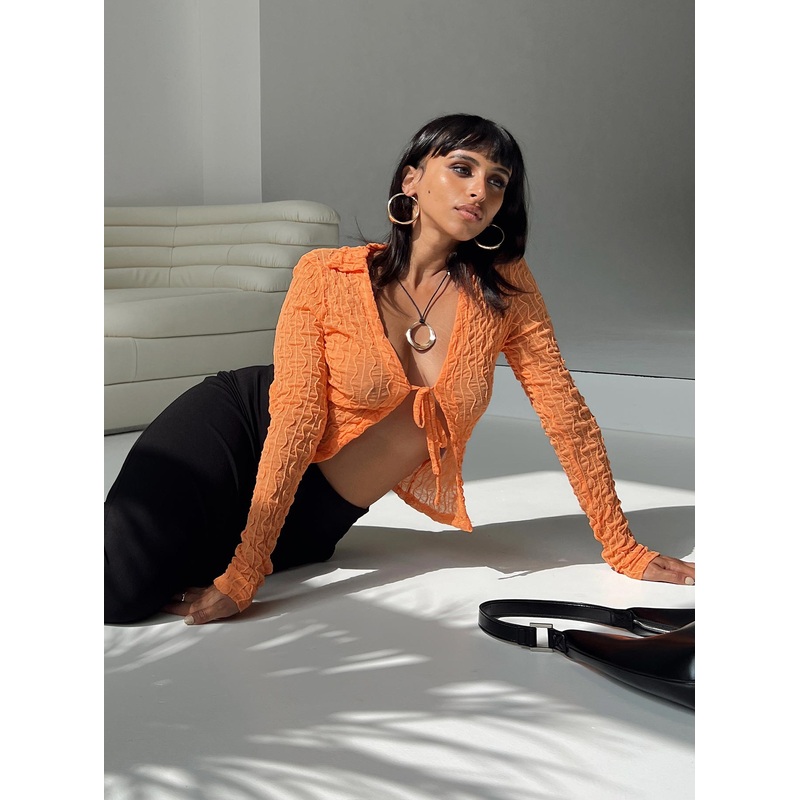 Marcos Long Sleeve Top Orange