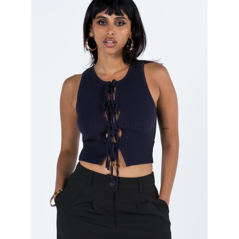 Narela Tie Top Navy
