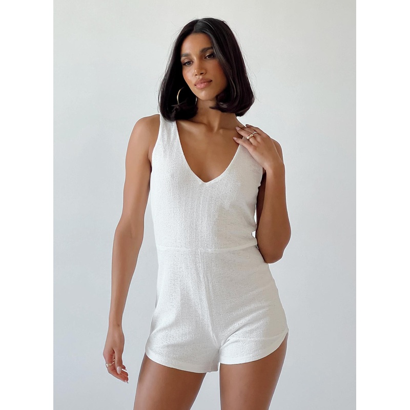 Serena Romper White
