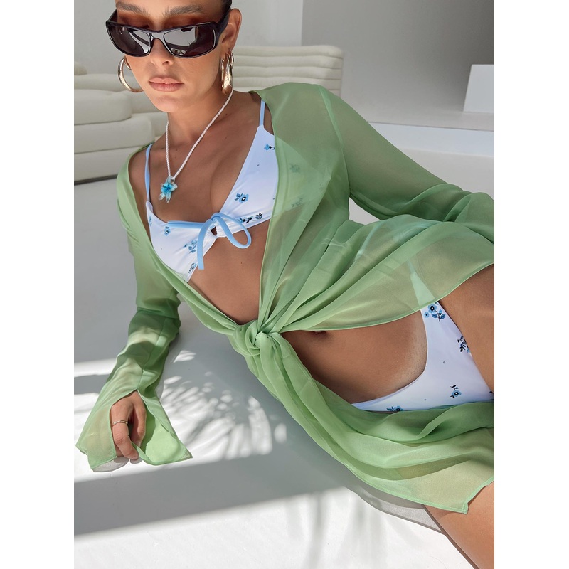 Sharp Mini Dress Green