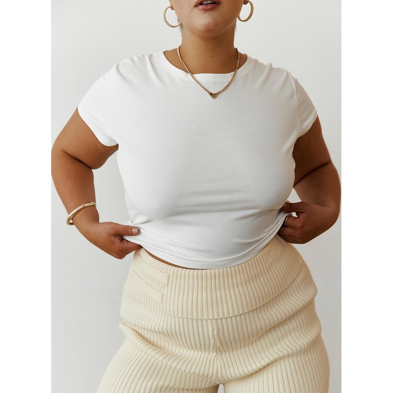 Lex Top White Curve
