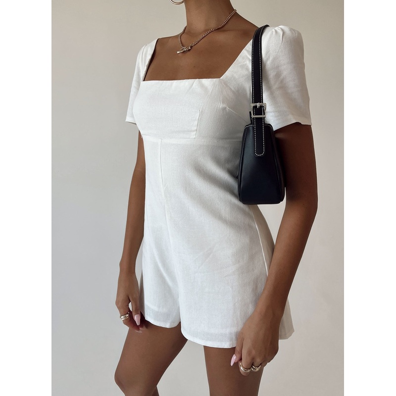Hastings Playsuit White
