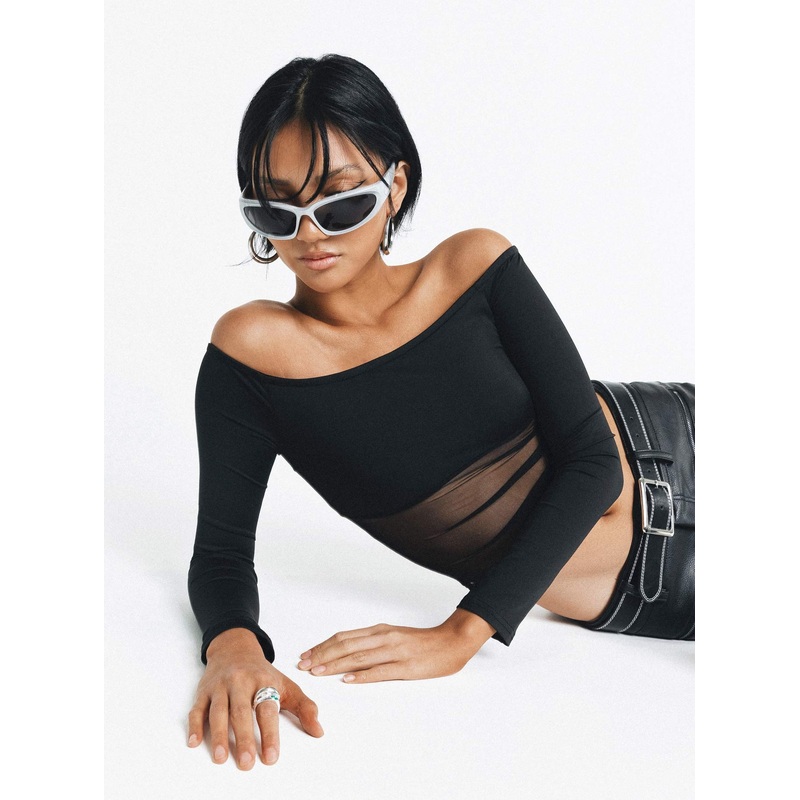 Keeley Off The Shoulder Top Black