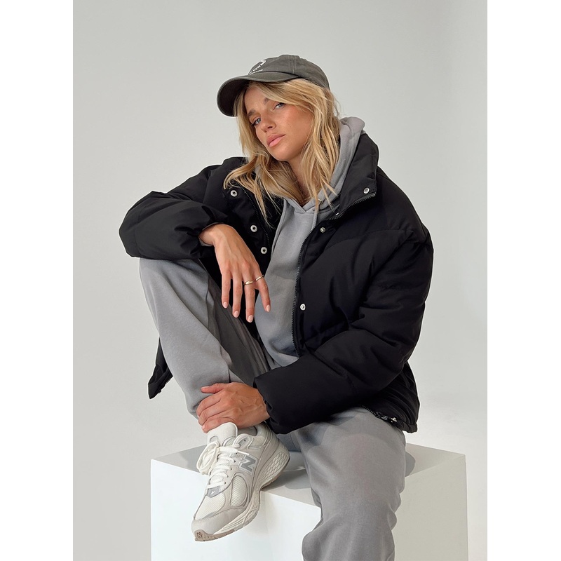 Nathalia Puffer Jacket Black