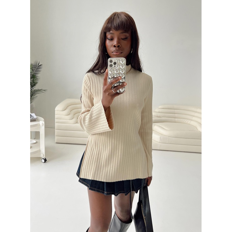 Allen Ribbed Sweater Cream