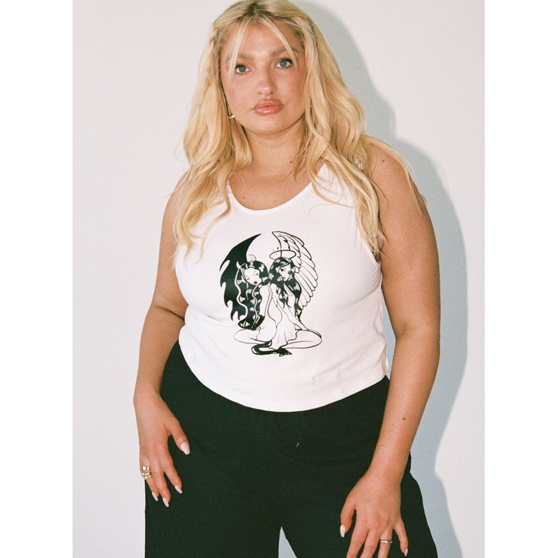 Blizzard Tank Top White Curve