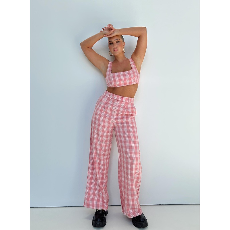 Huxley Set Pink Check