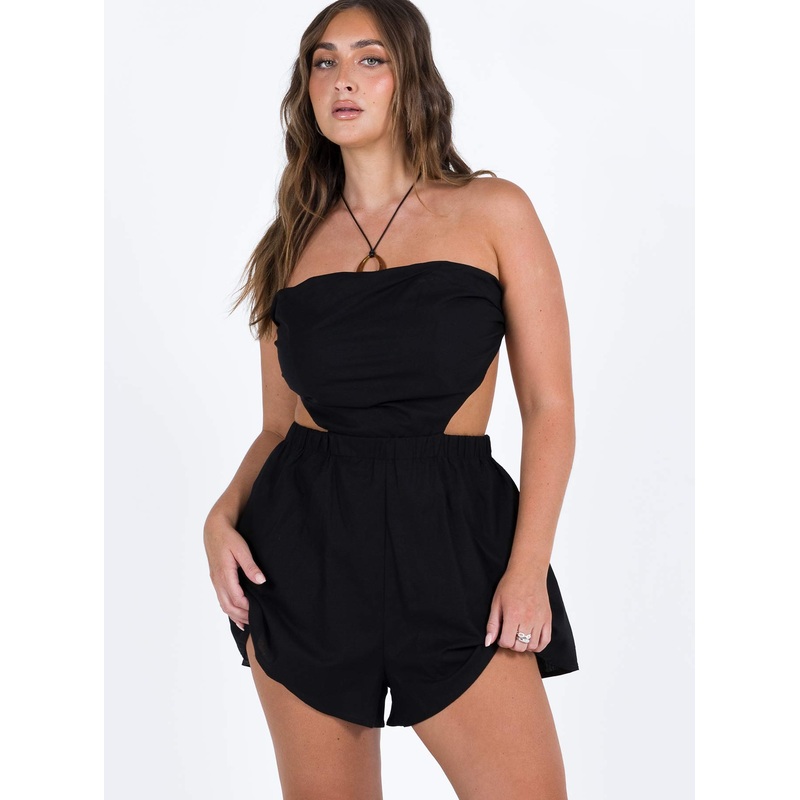 Jessia Playsuit Black