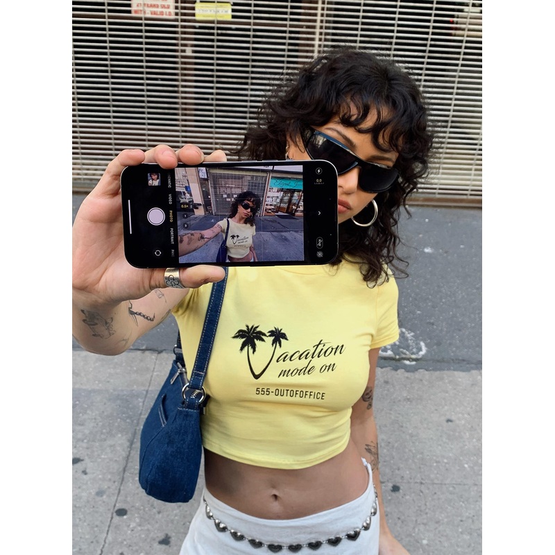 Vacay Mode Tee Yellow