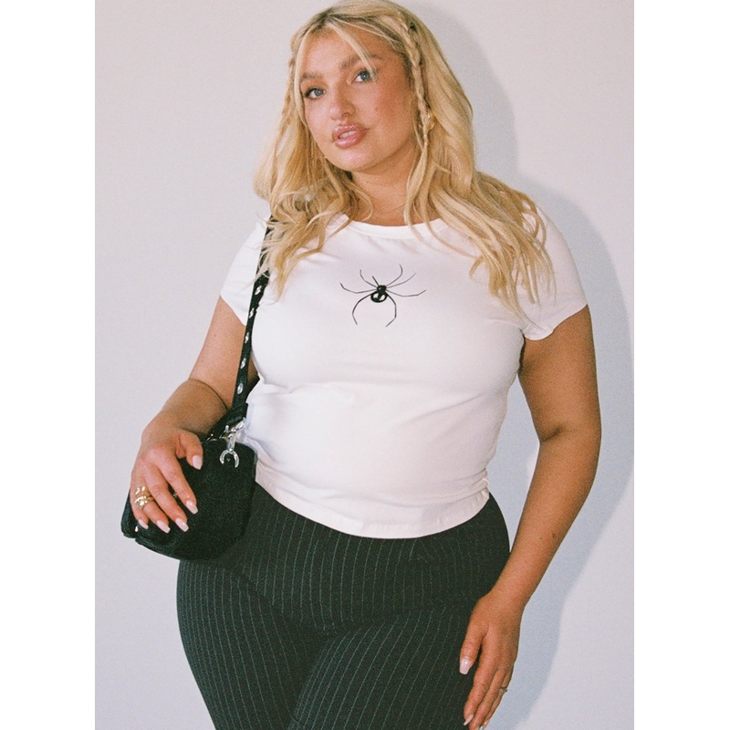 Archana Top White Curve