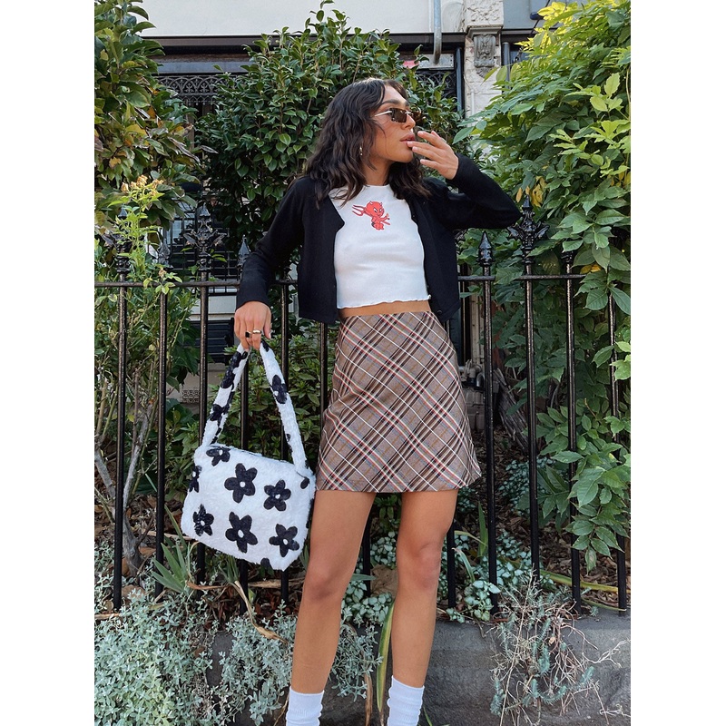 Darwin Mini Skirt Brown Multi