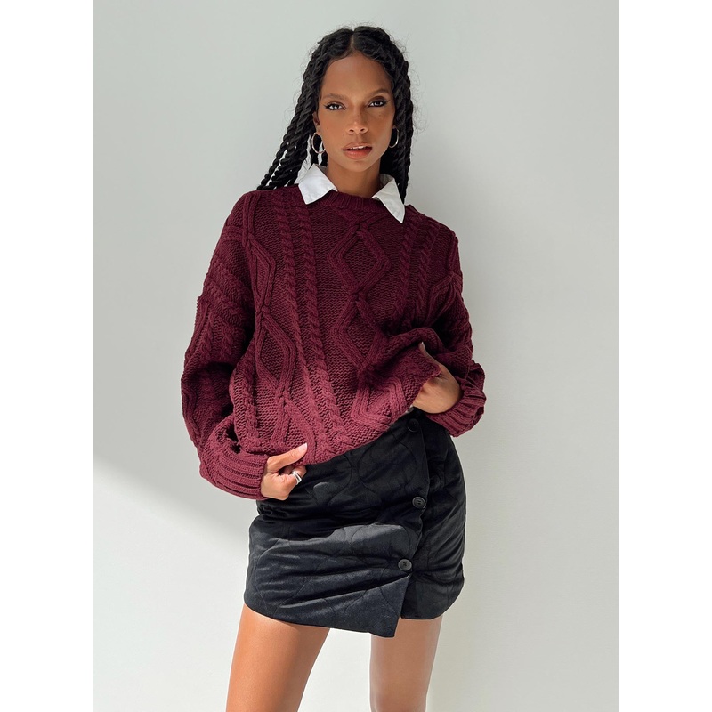 Koster Quilted Skirt Black