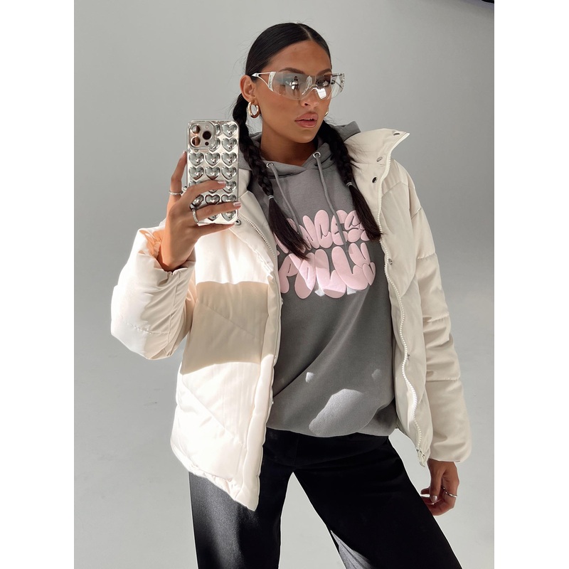 Nathalia Puffer Jacket Sand
