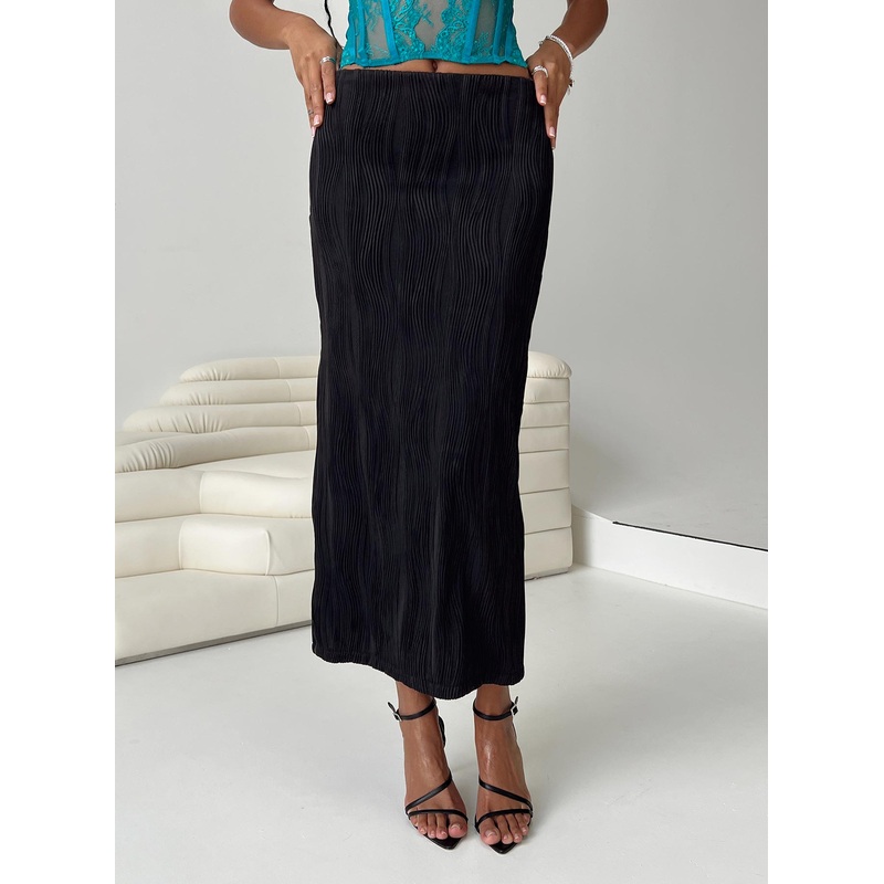 Timmy Maxi Skirt Black