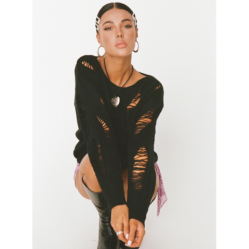 Monaghan Knit Sweater Black
