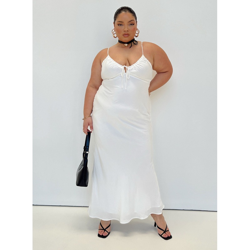 Emily Maxi Dress White Curve