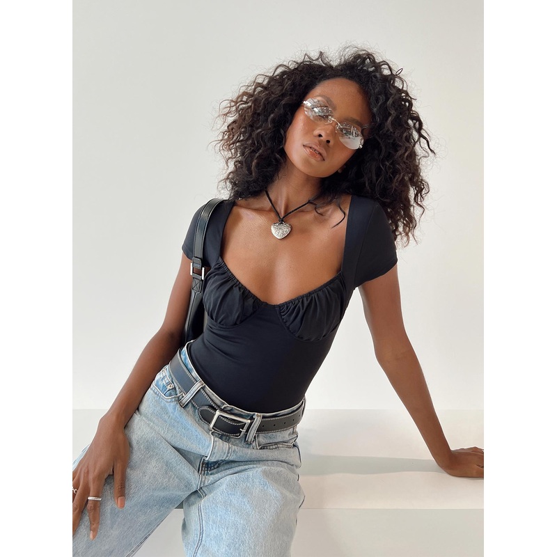 Mesha Bodysuit Black