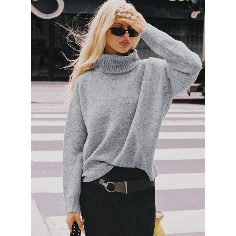 Oswin Turtleneck Jumper Grey