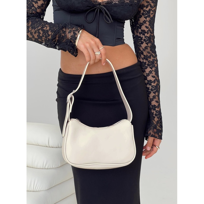 Speak The Truth Shoulder Bag Beige