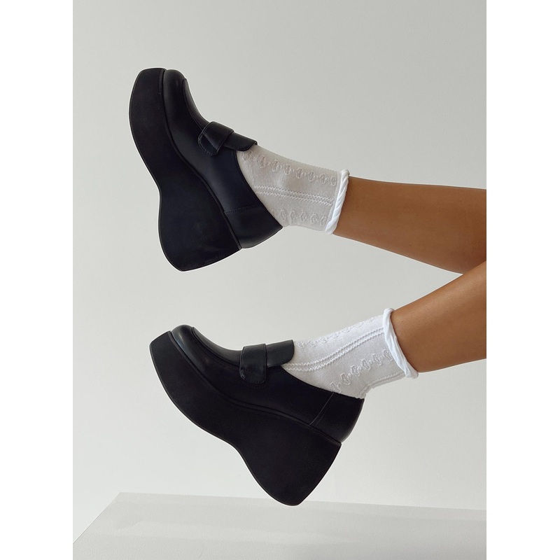 Tern Platform Loafers Black
