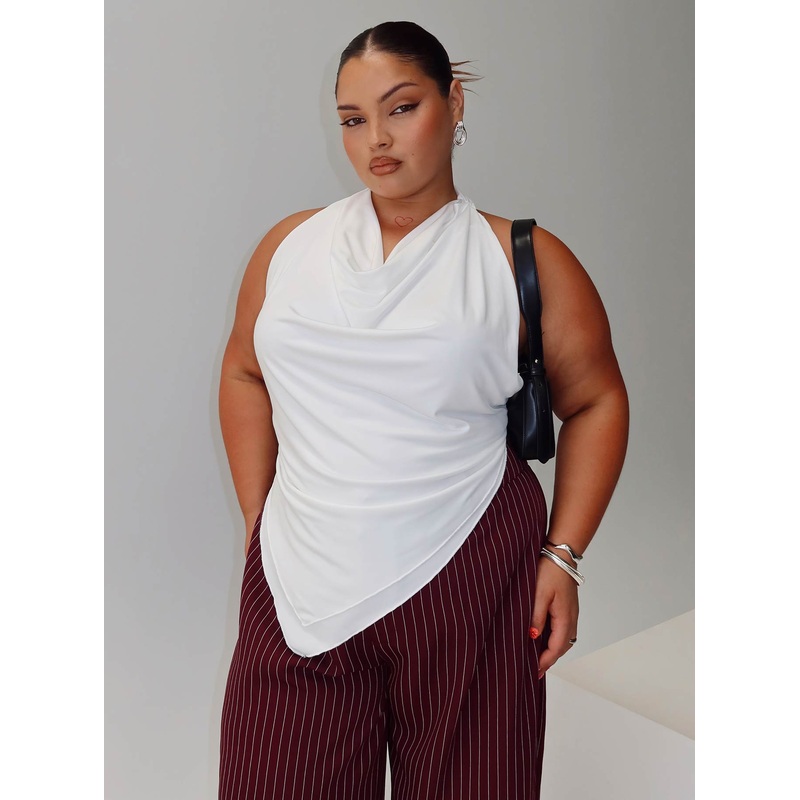 Interlude Top White Curve