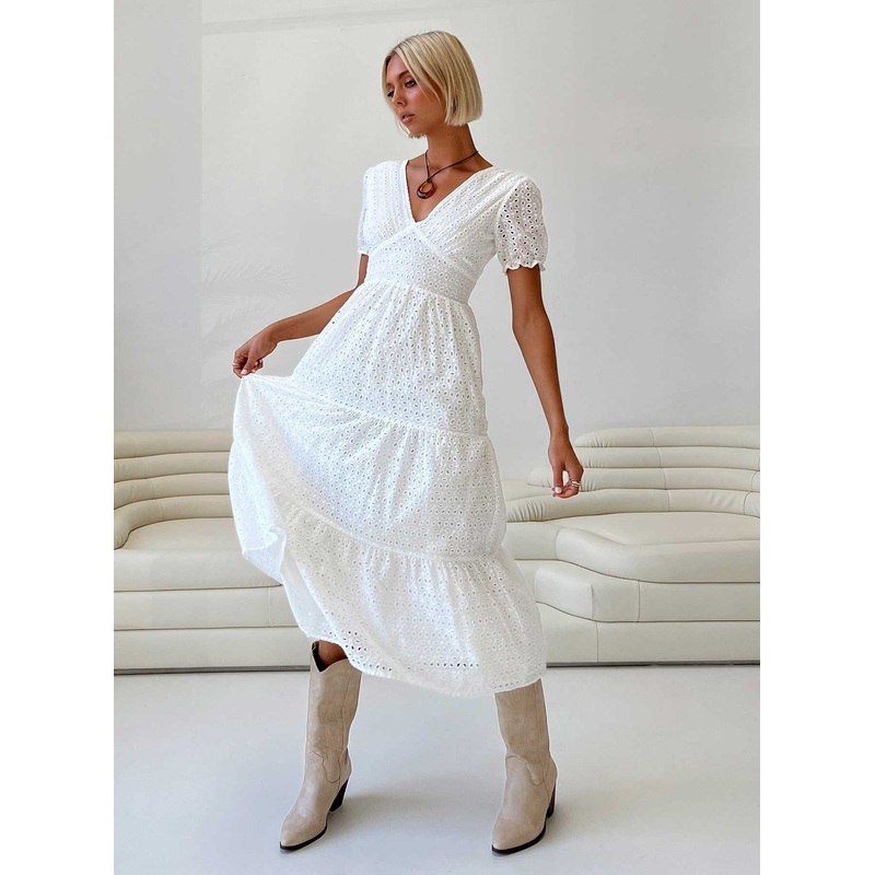 Durna Maxi Dress White