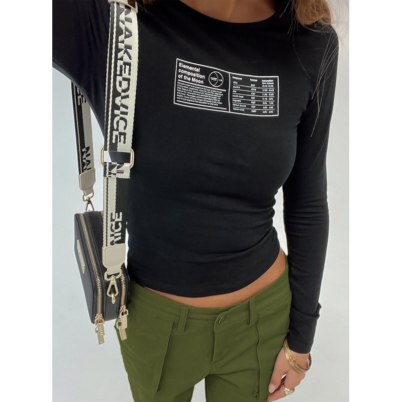 Elements Long Sleeve Top Black