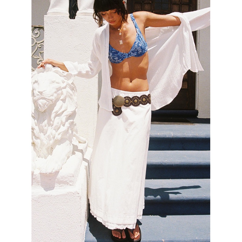 Empress Of Love Maxi Skirt White